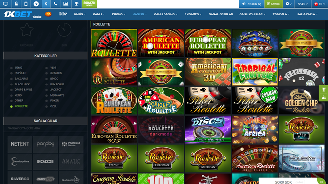 1xbet Casino Rulet Oyunları Nasıl Oynanır?