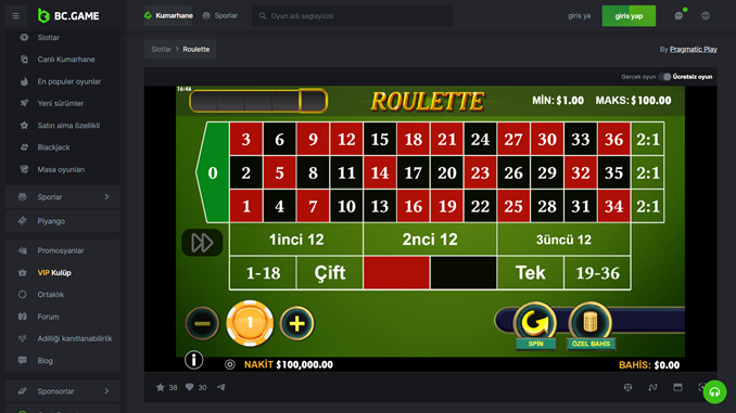 BC.Game Rulet Oyunları Nasıl Oynanır?